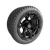 Golf Cart Wheels Gloss Black 12"