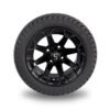 Golf Cart Wheels Gloss Black 12"